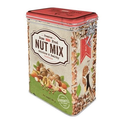 Clip blik met daarop de tekst: Nut mix.