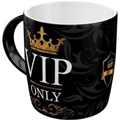 Mok met daarop de tekst: VIP only.